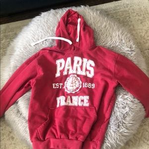 Red Paris hoodie